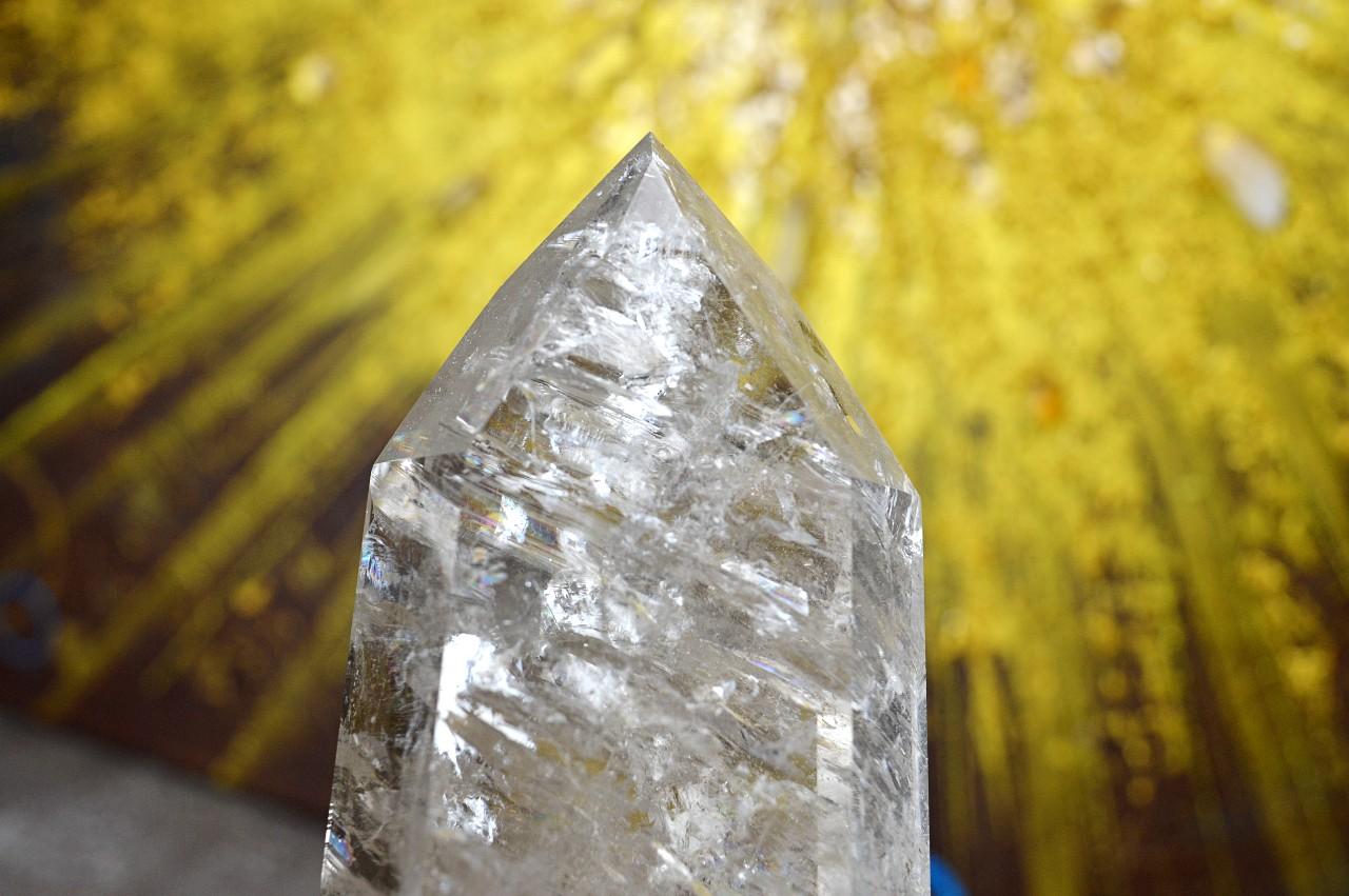 Majstrovský KRIŠTÁĽOVÝ CHANELINGOVÝ generátor/obelisk #1 s Dúhami EXTRA KVALITA – Obrázok 5