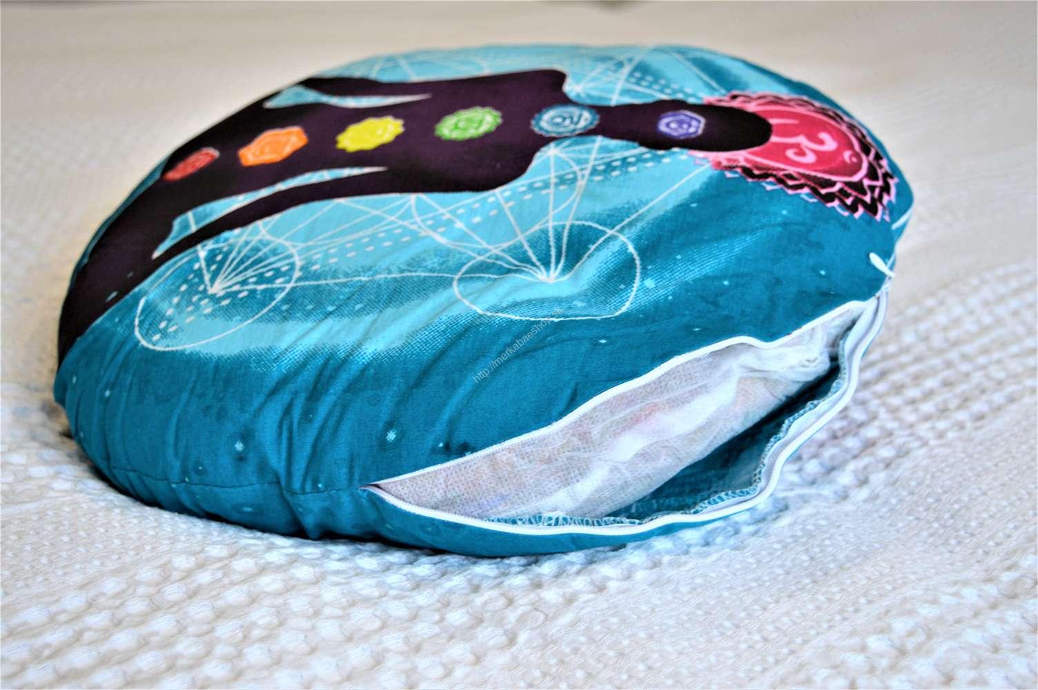 Meditačný vankúš JOGÍN, 7 ČAKIER a METATRONOV HEXAGON – Obrázok 2