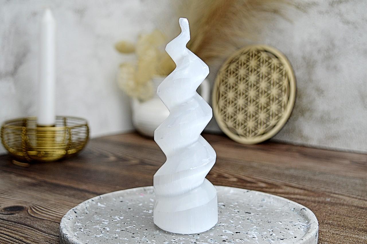 SELENITOVÁ Anjelská Špirála nekonečnej energie 15cm