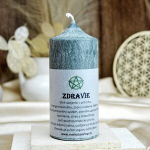 Sviečka ZDRAVIE -Rovnováha, Liečenie, Znovuzrodenie, Očista, Imunitný systém