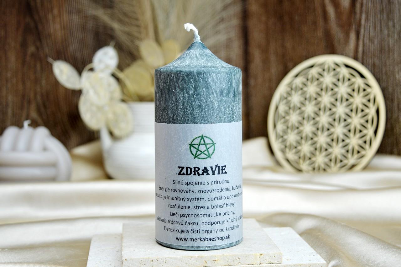 Sviečka ZDRAVIE -Rovnováha, Liečenie, Znovuzrodenie, Očista, Imunitný systém