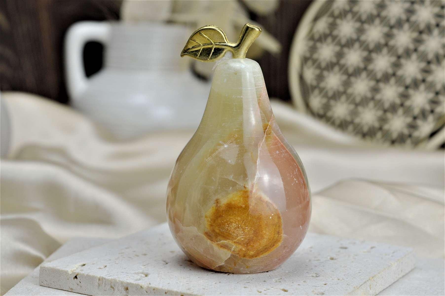 Hruška Zdravia, Plodnosti, Hojnosti a Vitality zo ZLATÉHO ÓNYXU / ARAGONITU #10