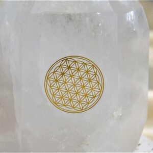 4KS Zlatá nálepka Kvet Života 3cm