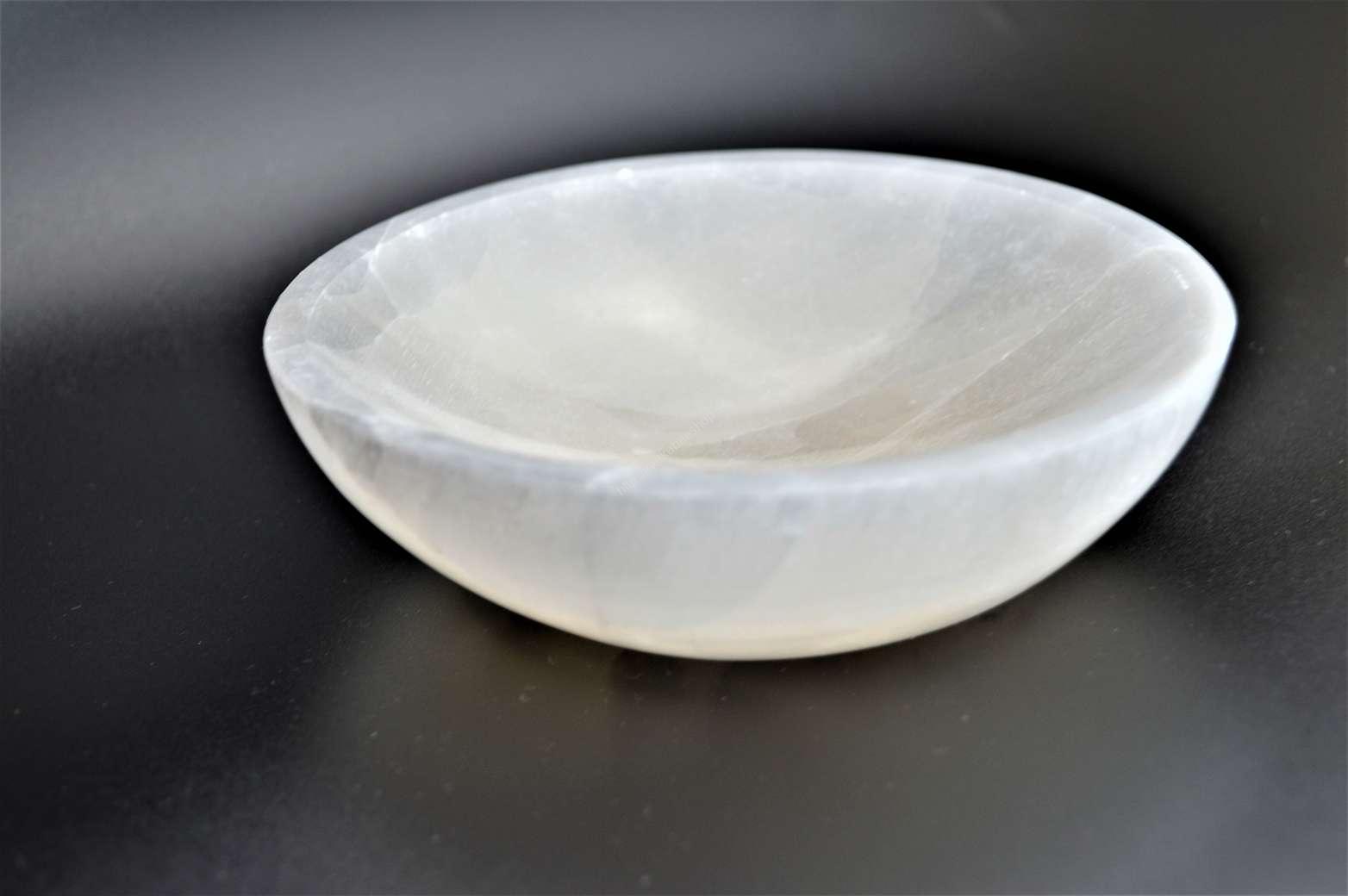 Magická Miska zo Selenitu kruhová – Obrázok 3