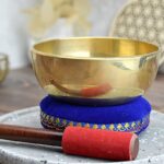 MosadznáTibetská spievajúca miska 12cm + gong a vankúšik