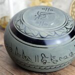 Veľká Tibetská spievajúca miska Piati Budhovia 21cm + gong a vankúšik