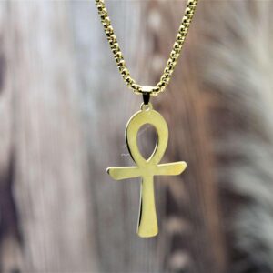 Náhrdelník ANKH z Chirurgickej/ nerezovej ocele zlatý