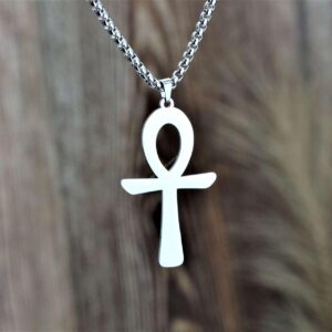 Náhrdelník ANKH z Chirurgickej/ nerezovej ocele strieborný