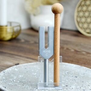 Terapeutická Krištáľová Ladička 4096Hz C + AKTIVÁTOR A OBAL , Očista Aury, Energetického poľa a priestorov....