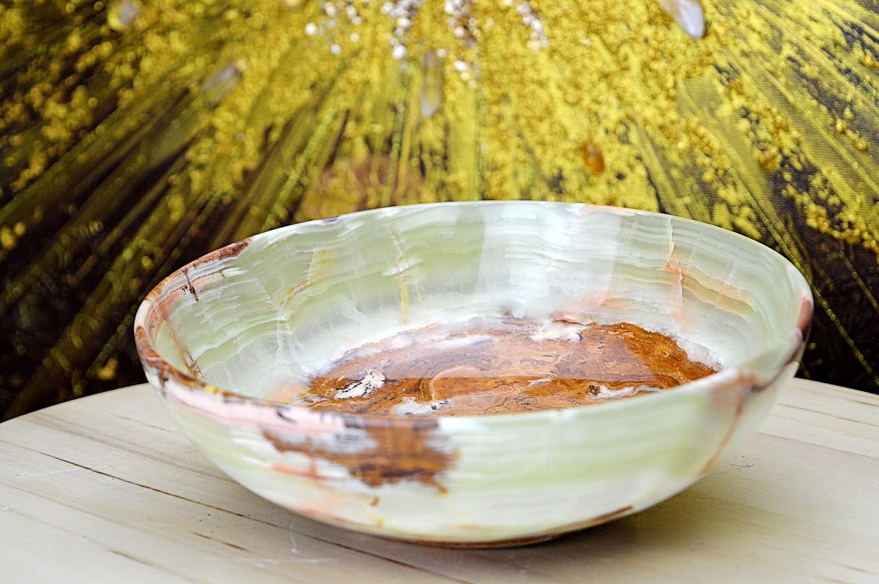 Magická miska ZLATÝ ÓNYX/ ARAGONIT Veľká 20cm