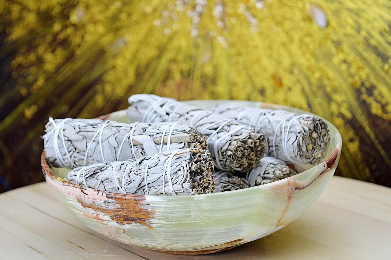 Magická miska ZLATÝ ÓNYX/ ARAGONIT Veľká 20cm – Obrázok 3