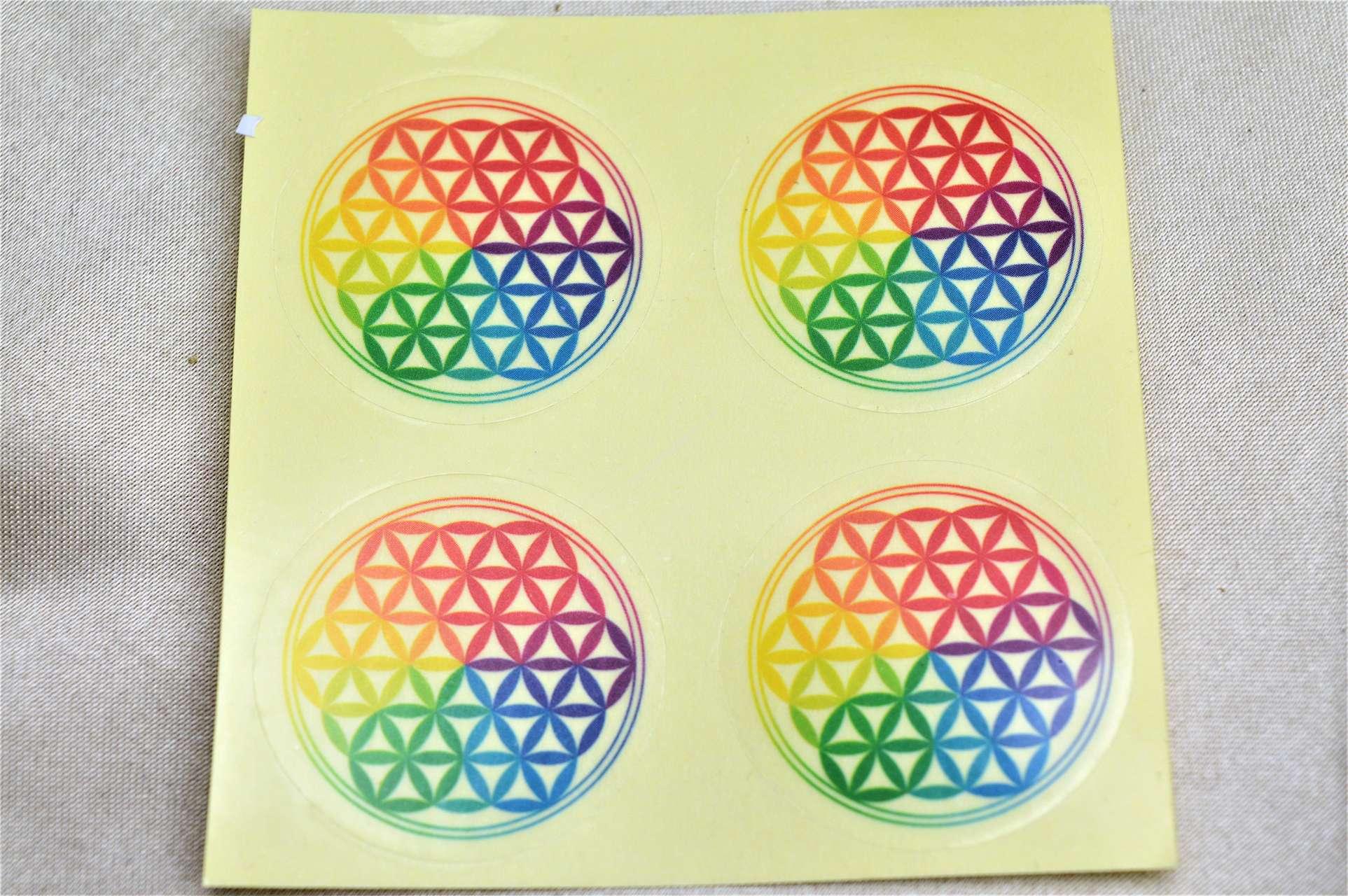 4KS Čakrová nálepka Kvet Života 1