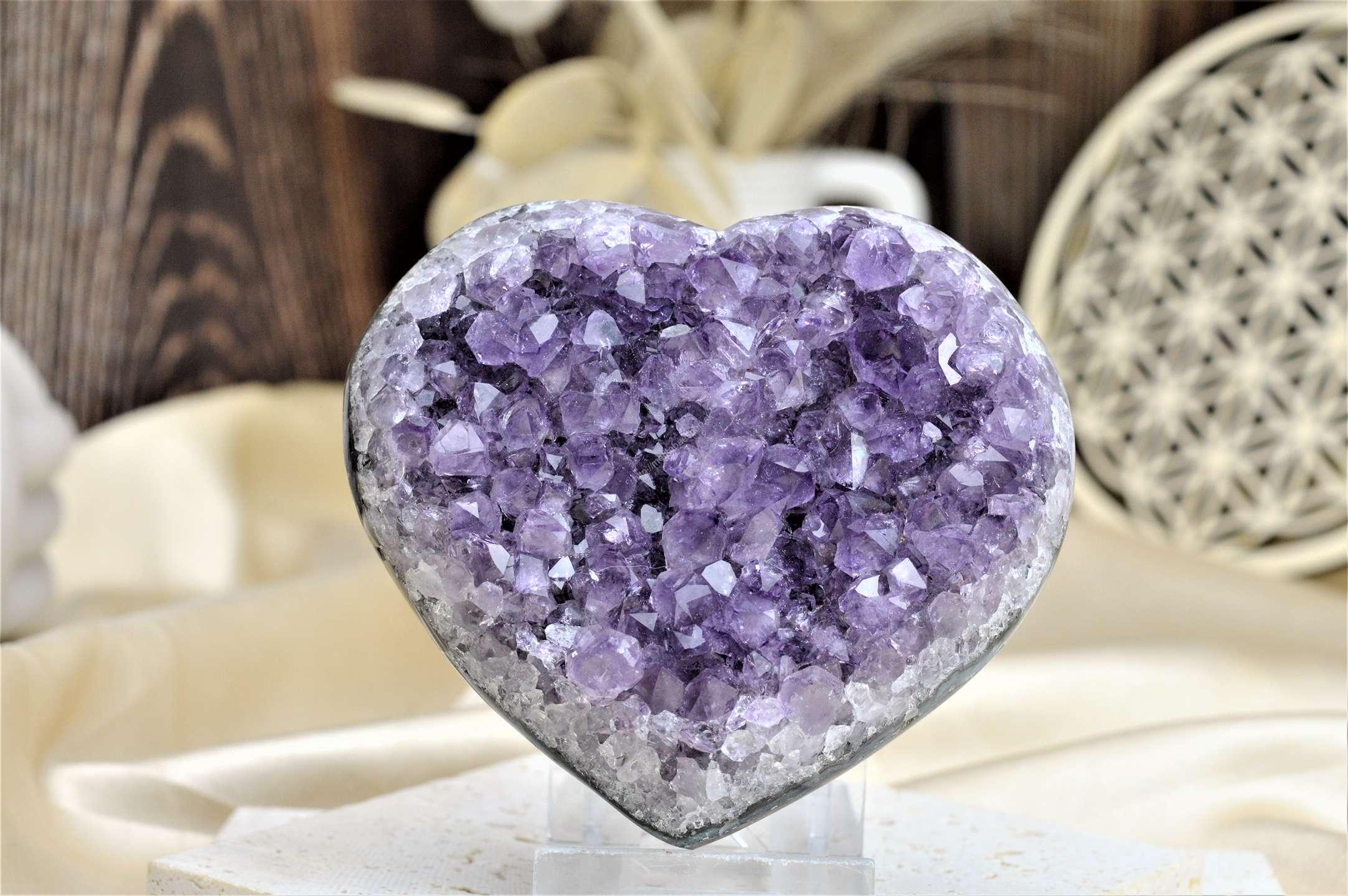 Ametystová drúza SRDCE rovnováhy 1