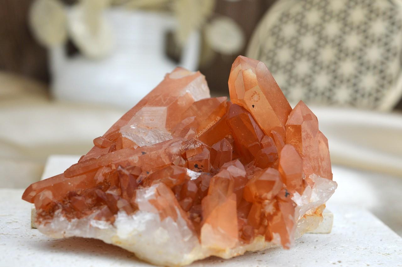 Drúza KRIŠTÁĽ TANGERIT/Krištáľ s Hematitom #5 - Energia, Ochrana, Rovnováha, Nové začiatky – Obrázok 2