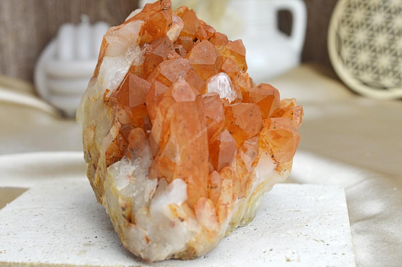 Drúza KRIŠTÁĽ TANGERIT/Krištáľ s Hematitom #3 - Energia, Ochrana, Rovnováha, Nové začiatky – Obrázok 3