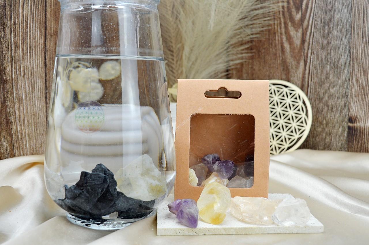 sada na prípravu liečivej krištáľovej vody ENERGIA A OČISTA