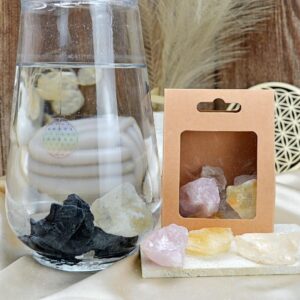 sada na prípravu liečivej krištáľovej vody LÁSKA A HOJNOSŤ