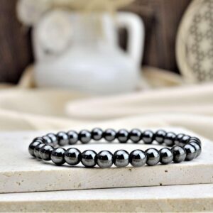 HEMATIT 6mm - Ochrana, Energetický štít, Harmonizácia Jin Jang, Silné Uzemnenie, Tvorba Železa