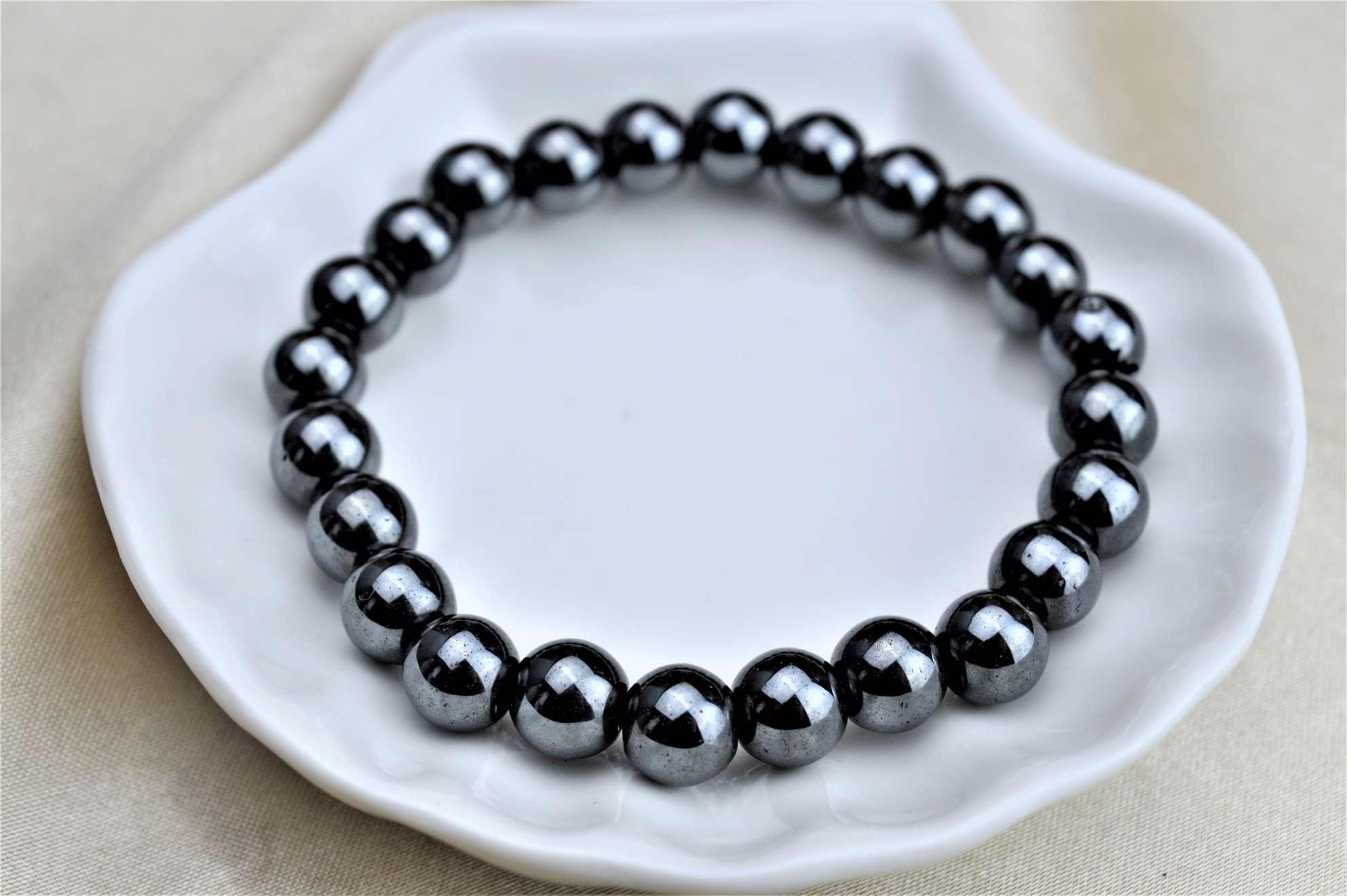 HEMATIT 8mm - Ochrana, Energetický štít, Harmonizácia Jin Jang, Silné Uzemnenie, Tvorba Železa