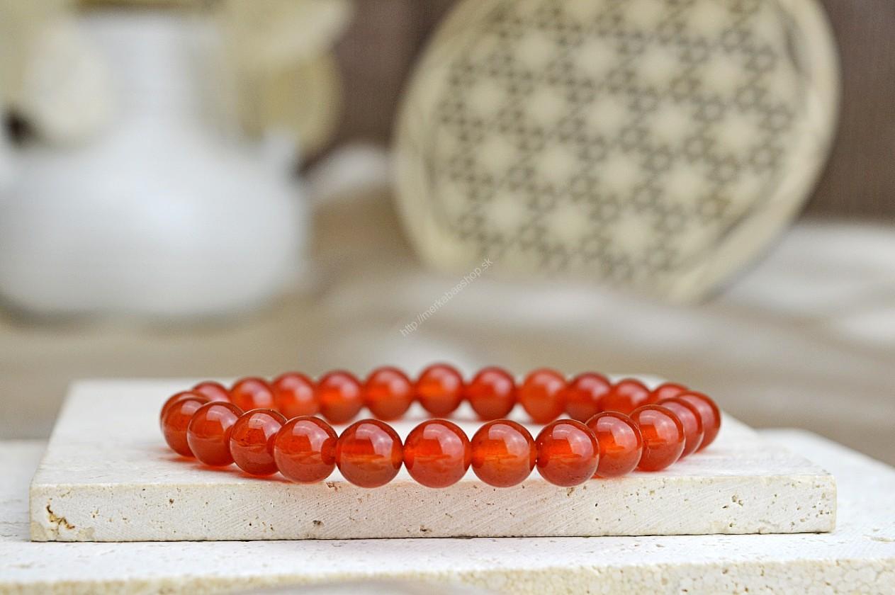 náramok KARNEOL – Energia, Kreativita, Vitalita, Sebavedomie, Sexuálna túžba