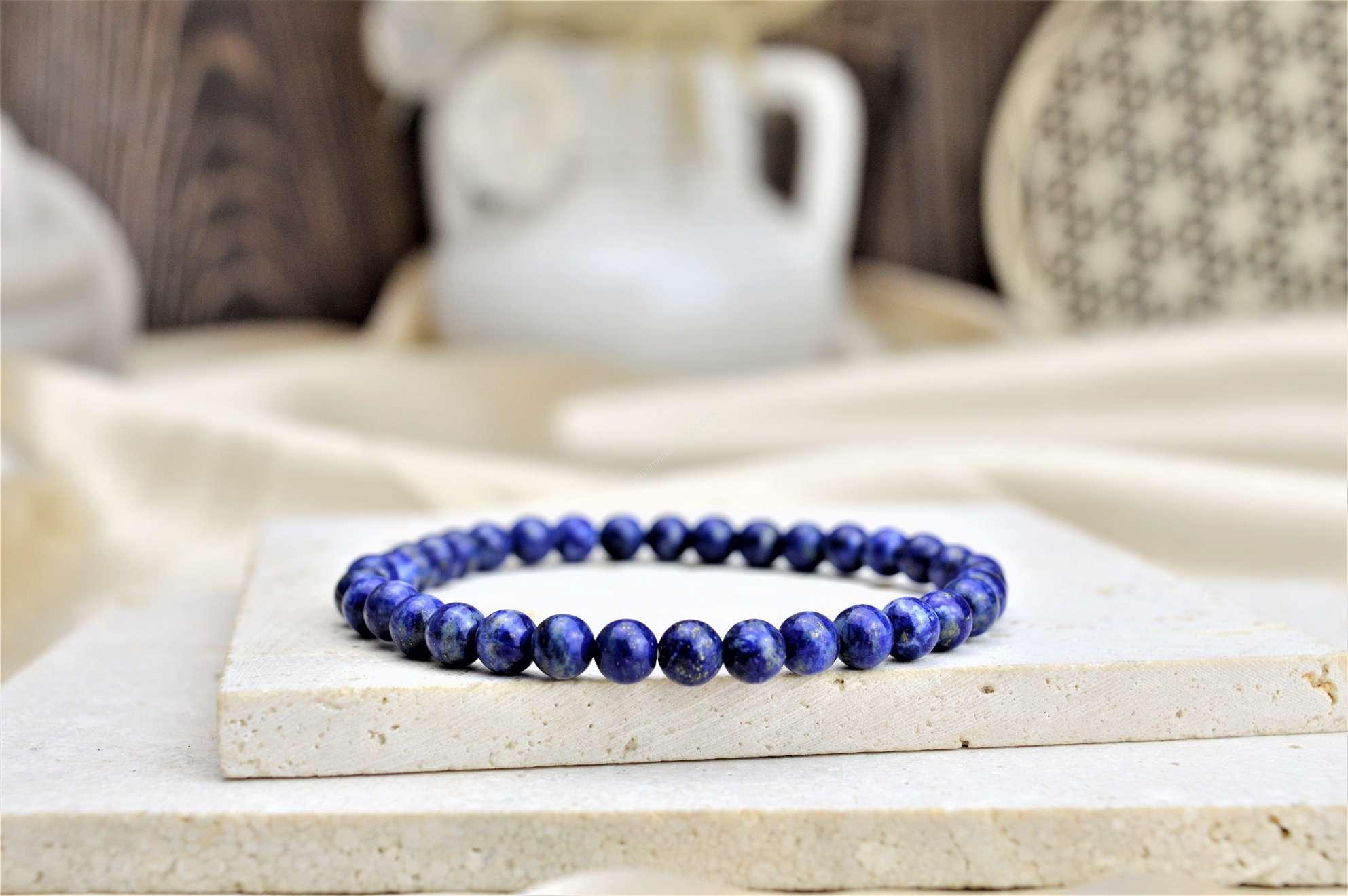 LAPIS LAZULI 6mm- Múdrosť, Intuícia, Psychická Rovnováha, Sebavedomie, Vizualizácia