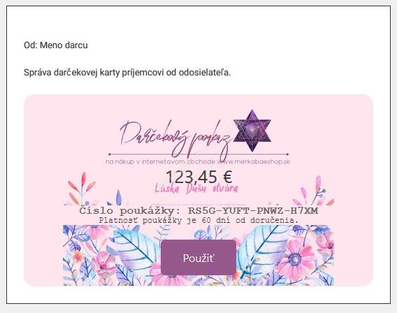 Darčekový e-poukaz – Obrázok 2