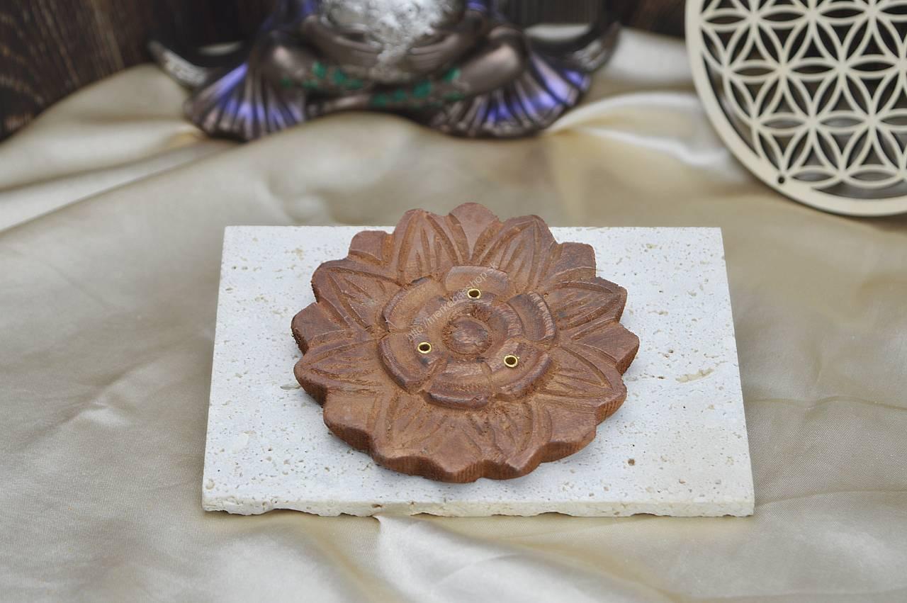 Drevený stojan na vonné tyčinky - Lotos