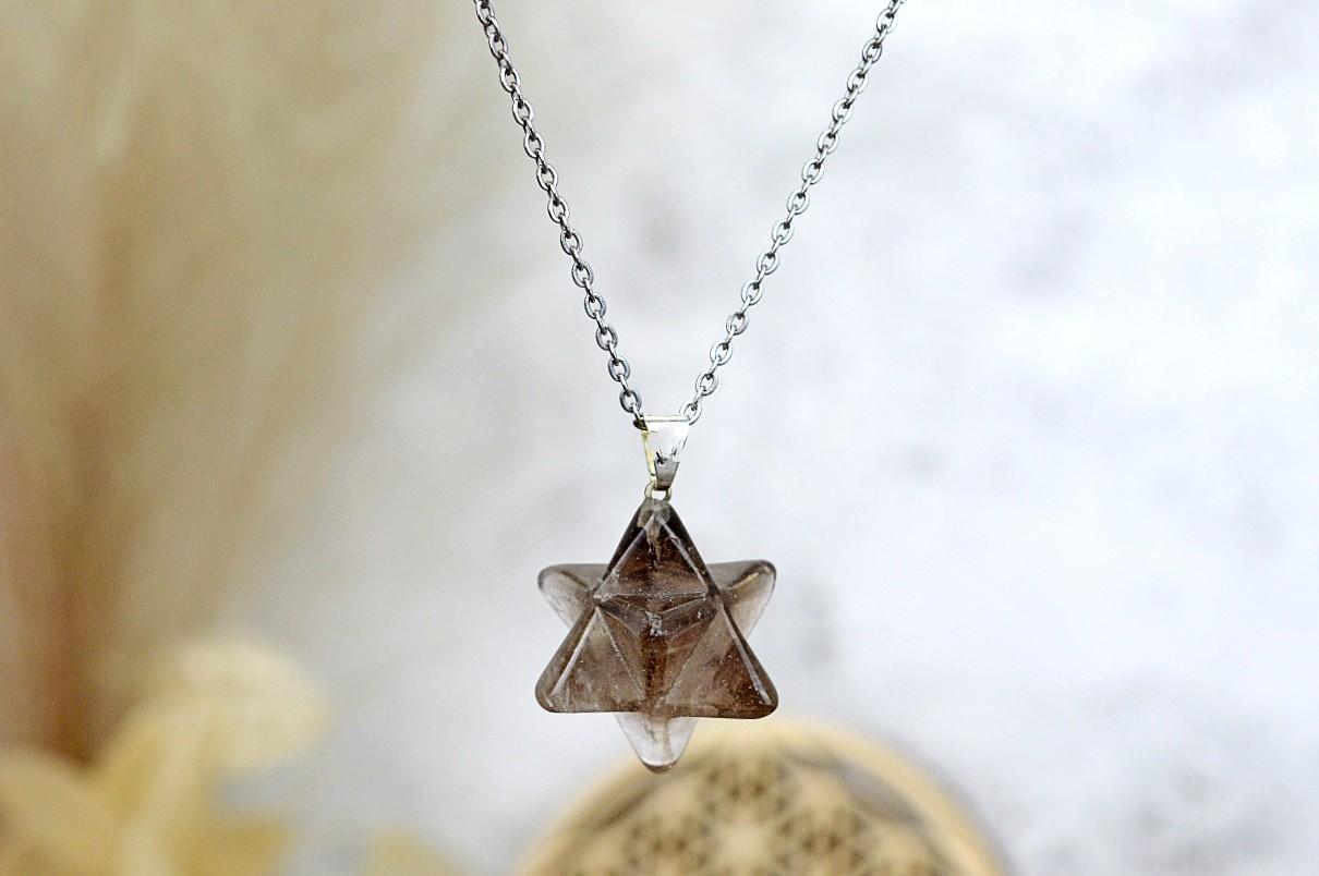 Prívesok MERKABA ZÁHNEDA + kožka - Ochrana, Svetlo na Zemi, Majster liečiteľ, Uzemnenie, Sila, Energia