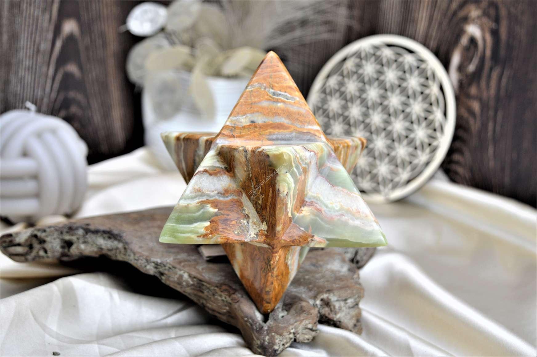 Merkaba z ÓNYXU/ARAGONITU #1 - 14cm , 0,9kg