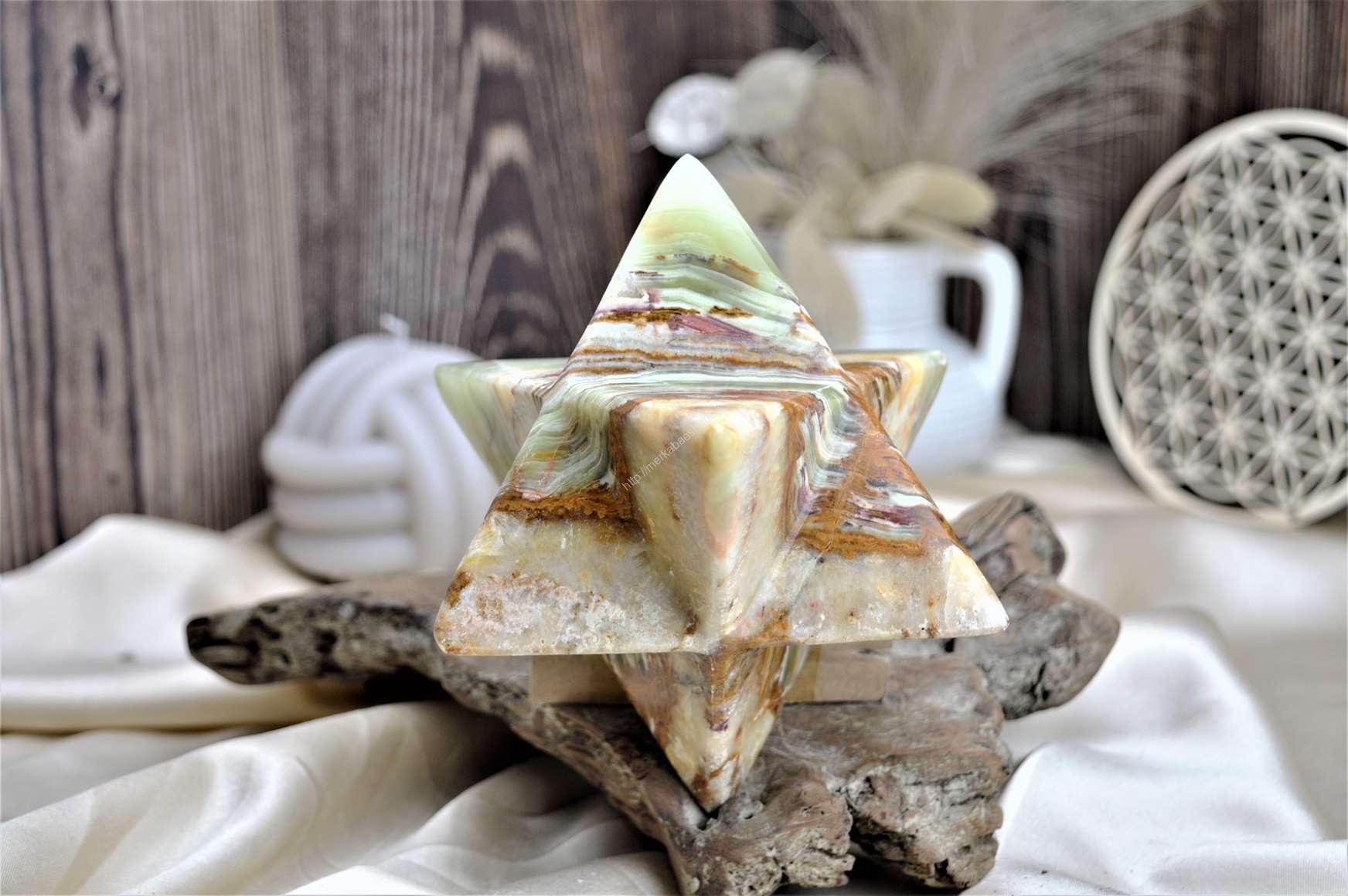 Merkaba z ÓNYXU/ARAGONITU #4 - 14cm , 0,9kg