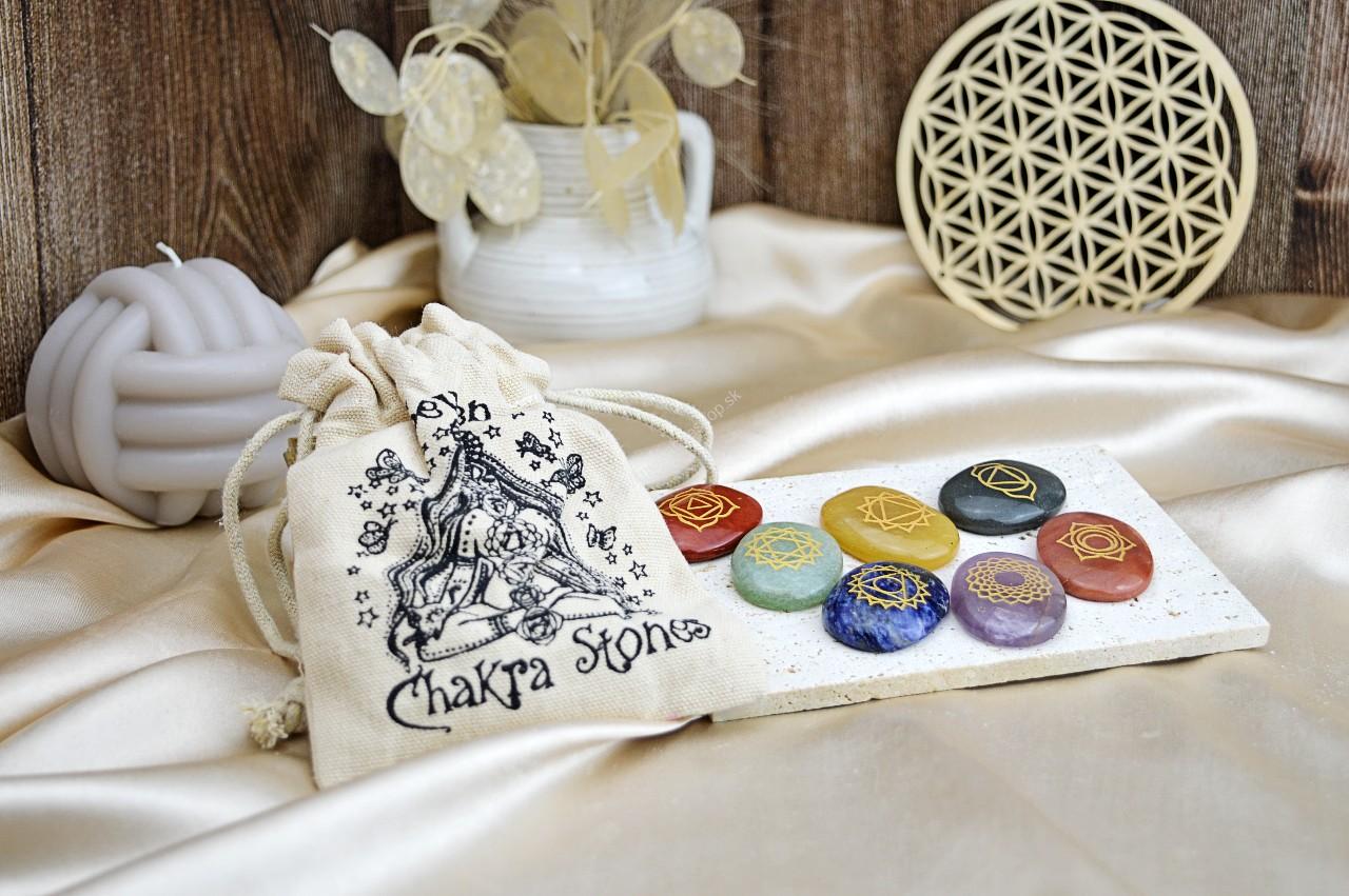 ČAKROVÁ SADA kameňov vo Vrecúšku - veľké oválne