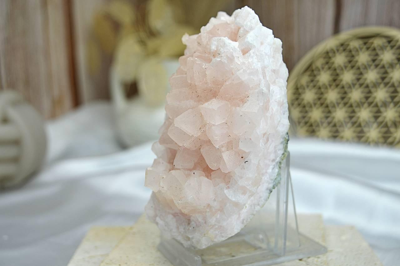 Drúza MANGANOKALCIT #3- Láska, Harmonizácia solar plexus, Vnútorný pokoj, Liečenie zranenej Duše – Obrázok 2