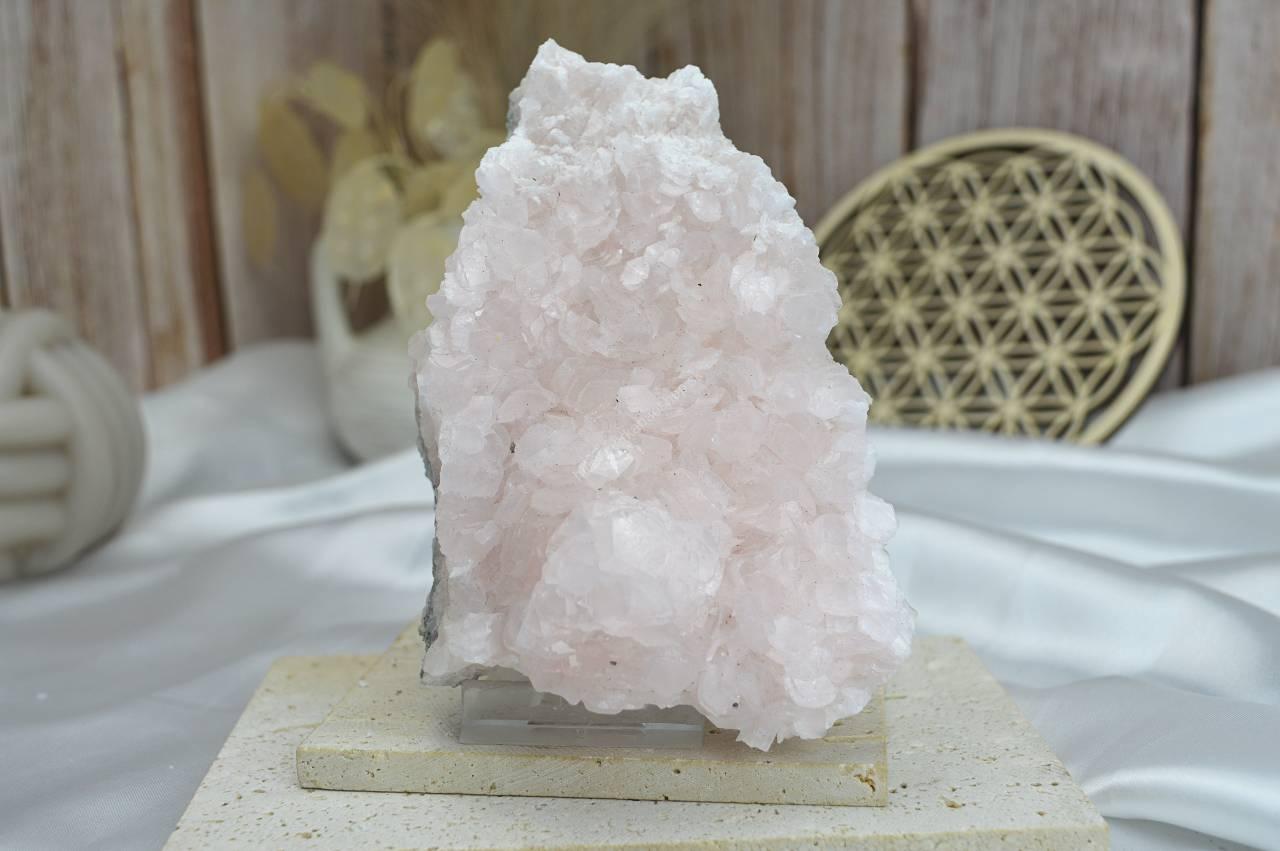 Drúza MANGANOKALCIT #5- Láska, Harmonizácia solar plexus, Vnútorný pokoj, Liečenie zranenej Duše