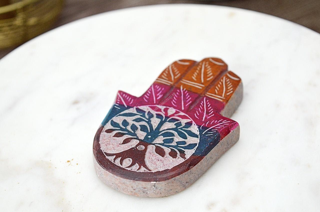 Kamenný stojan na Vonné Tyčinky - HAMSA + STROM ŽIVOTA – Obrázok 2