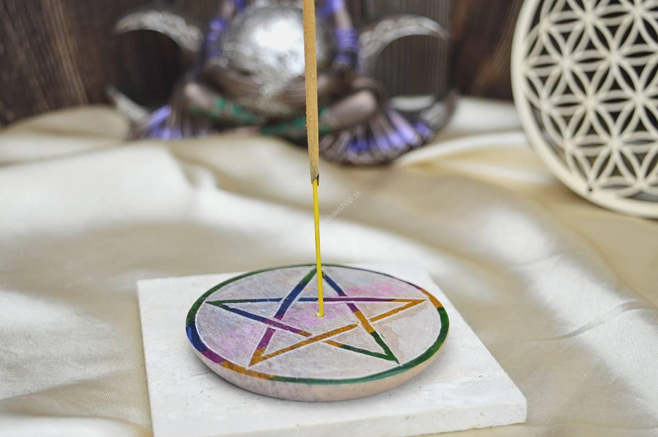 Kamenný stojan na Vonné Tyčinky - Pentagram