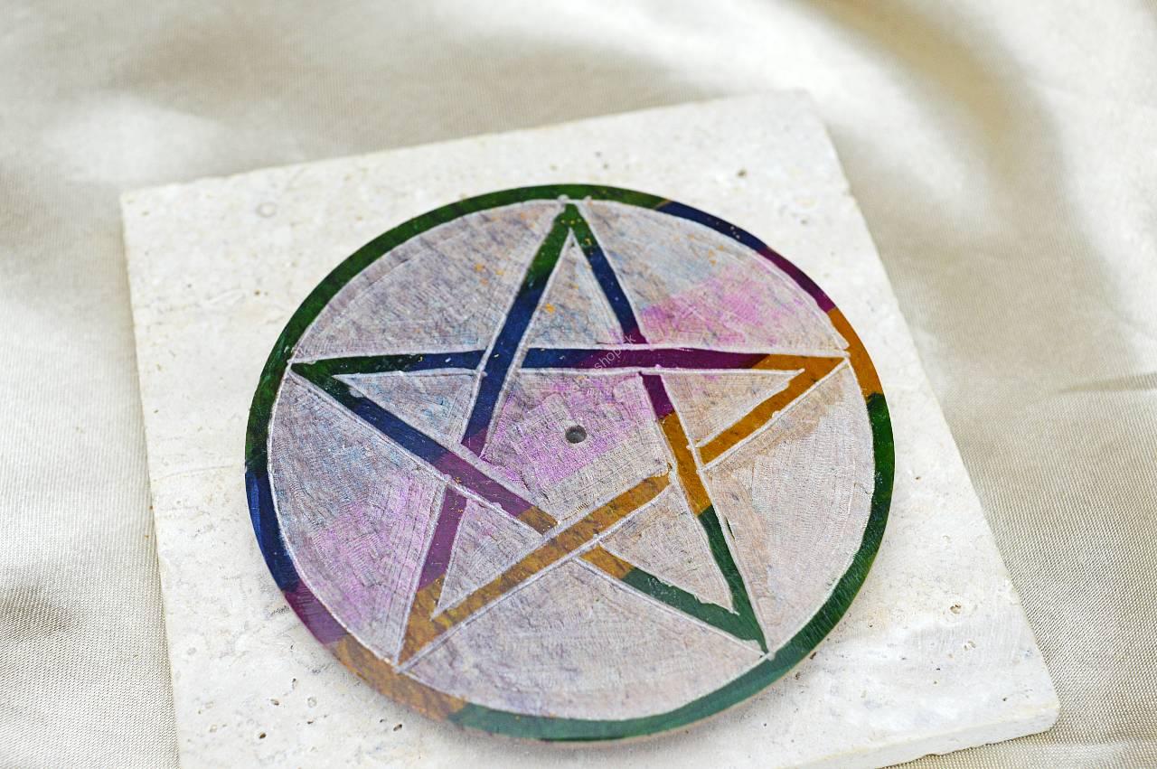 Kamenný stojan na Vonné Tyčinky - Pentagram – Obrázok 3