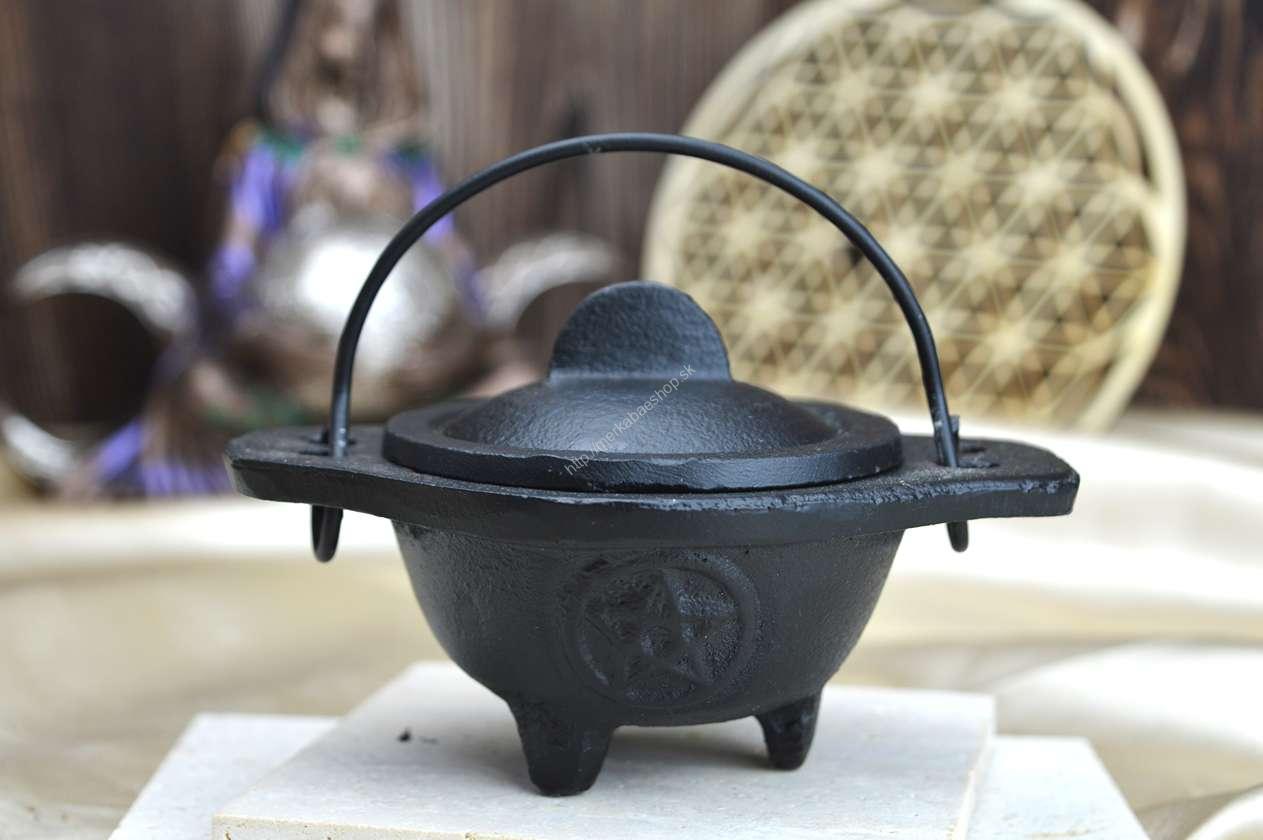 Liatinový kotlík Pentagram malý