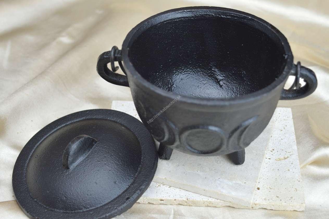 Liatinový kotlík Trojitý mesiac/Trojitá Bohyňa Veľký – Obrázok 3