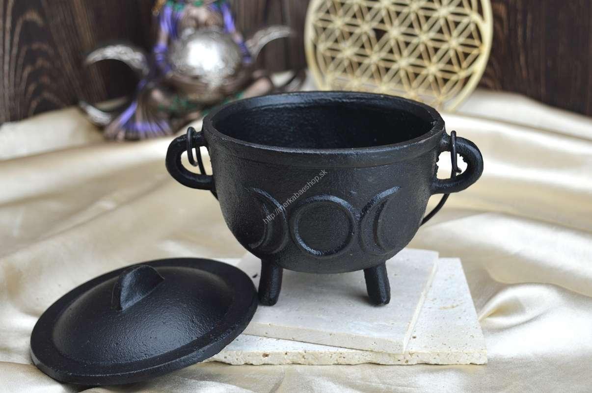 Liatinový kotlík Trojitý mesiac/Trojitá Bohyňa Veľký – Obrázok 2