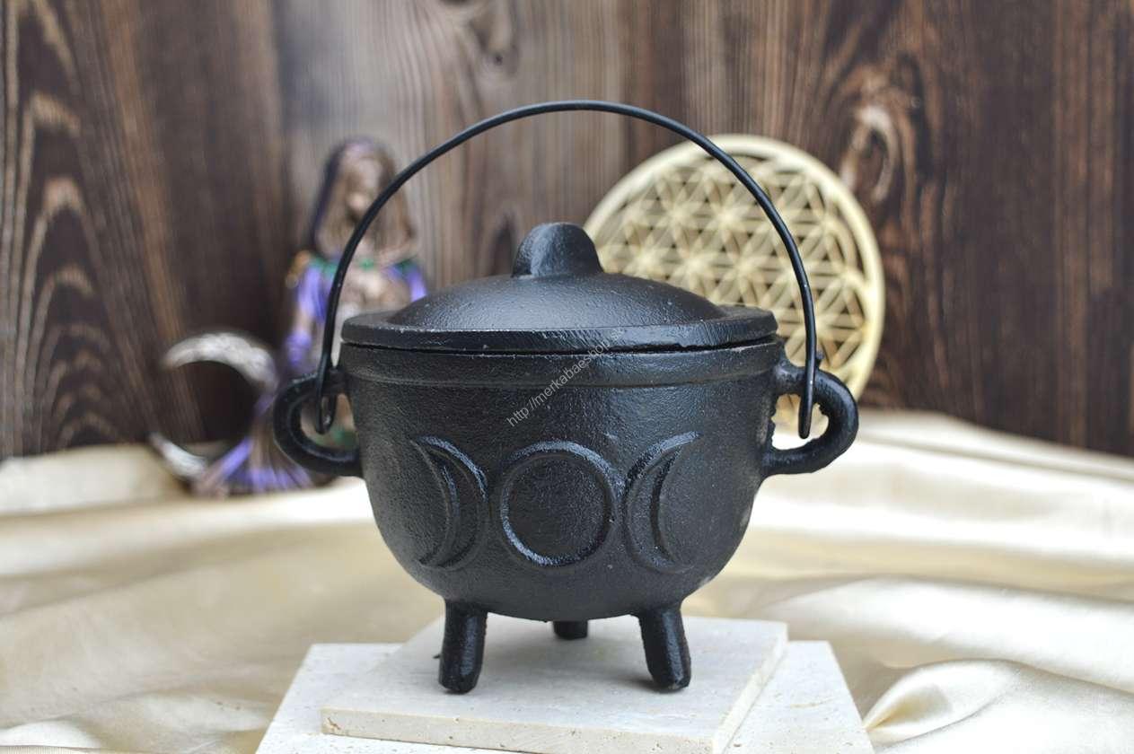 Liatinový kotlík Trojitý mesiac/Trojitá Bohyňa Veľký