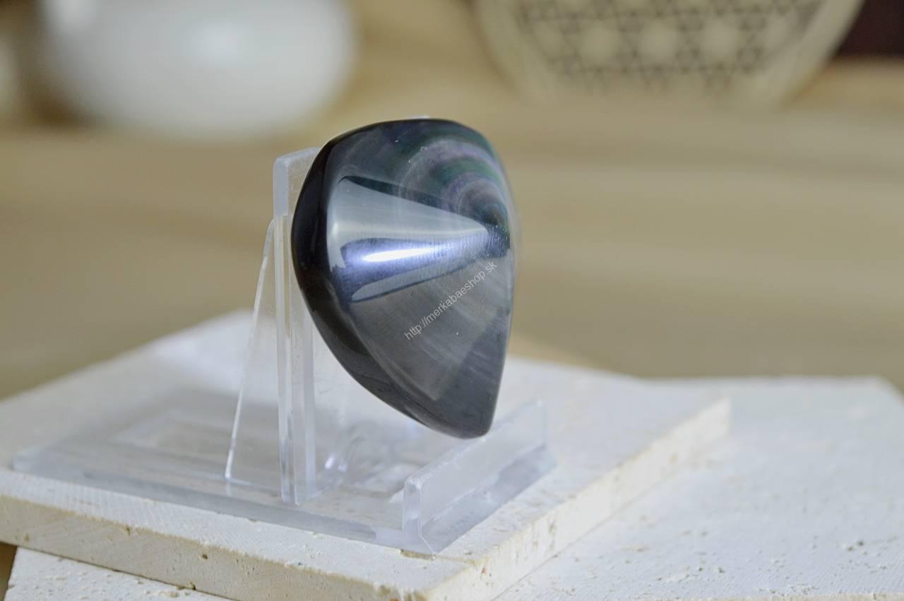 OBSIDIÁN DÚHOVÝ srdiečko #2 Od temnoty k svetlu, Šťastie, Ochrana AAA kvalita – Obrázok 2