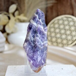 Surový AMETYST CHEVRON #10- Božskosť, Intuícia, Rovnováha, pokojný Spánok