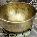 Veľká ručne tepaná Tibetská misa 1,5kg , 22cm + gong a vankúšik