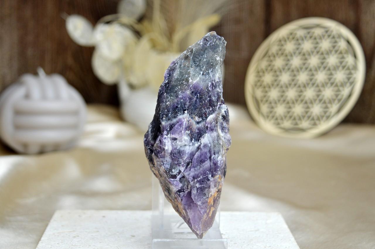 Surový AMETYST CHEVRON #2- Božskosť, Intuícia, Rovnováha, pokojný Spánok