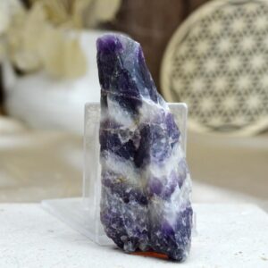 Surový AMETYST CHEVRON #4- Božskosť, Intuícia, Rovnováha, pokojný Spánok