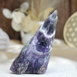 Surový AMETYST CHEVRON #5- Božskosť, Intuícia, Rovnováha, pokojný Spánok
