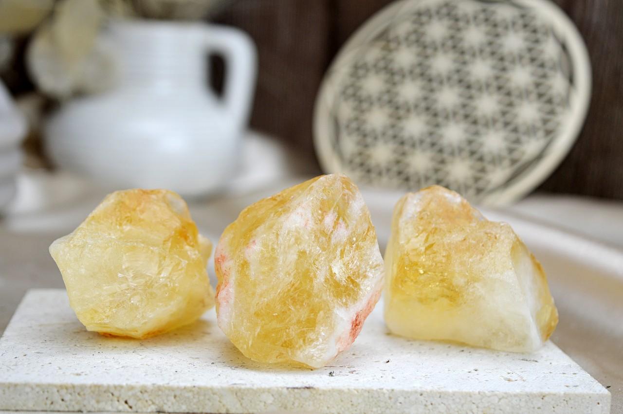 Surový CITRÍN XXL - Hojnosť, Radosť, Šťastie, Zdravé trávenie, Znižuje Strach a Obavy