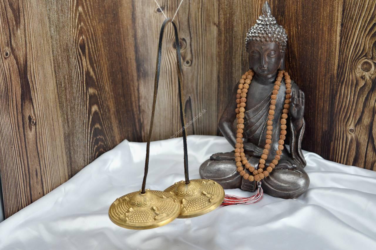 Tibetské Činelky / Tingsha -ÓM- 5 Budhov – Obrázok 3