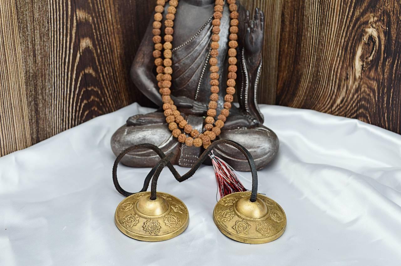 Tibetské Činelky / Tingsha -ÓM- Sedem čakrier