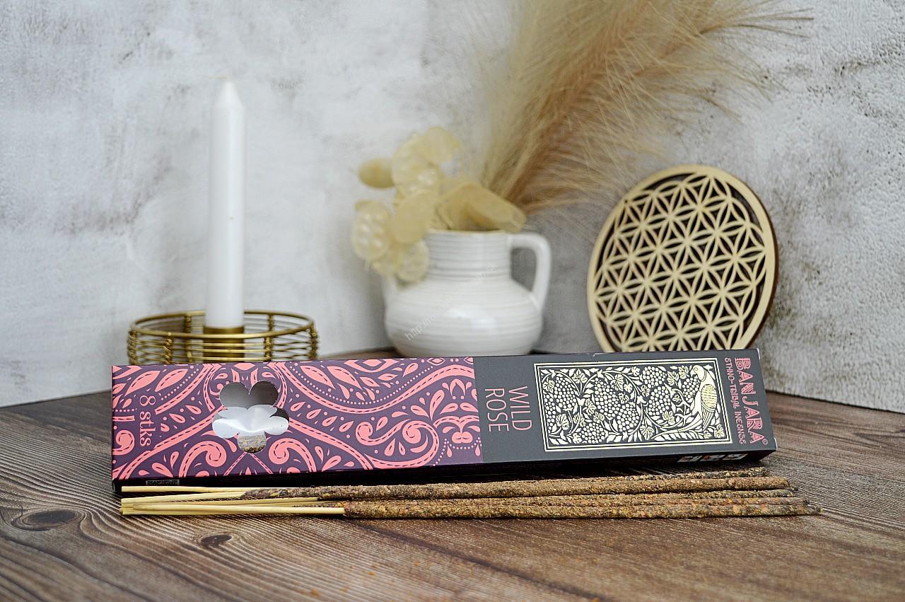 Extra Dlhé Vonné Tyčinky Banjara - DIVOKÁ RUŽA a ŠALVIA